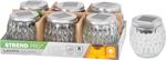 Lámpa Strend Pro Garden, napelemes, lánghatás, 6x LED, meleg fehér, 10x10 cm, Kiszerelés 6 db
