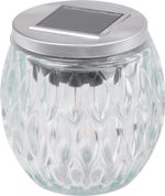 Lámpa Strend Pro Garden, napelemes, lánghatás, 6x LED, meleg fehér, 10x10 cm, Kiszerelés 6 db