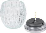 Lámpa Strend Pro Garden, napelemes, lánghatás, 6x LED, meleg fehér, 10x10 cm, Kiszerelés 6 db