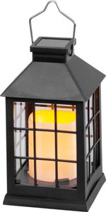 Lámpás Strend Pro Garden, napelemes, lánghatás, 10,5x10,5x19 cm, Kiszerelés 6 db