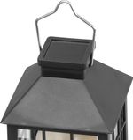 Lámpás Strend Pro Garden, napelemes, lánghatás, 10,5x10,5x19 cm, Kiszerelés 6 db