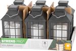 Lantern Strend Pro Garden, solar, flame effect, 10.5x10.5x19 cm, display box 6 pcs