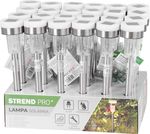 Lamp Strend Pro Garden, solar, 2x LED, 5.5x33 cm, display box 24 pcs