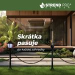 Lámpa Strend Pro Garden, lánc, kerítés, kerti kerítés, 2x napelemes lámpa, 1x LED, 16,5x16,5x71,5 cm