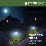 Lampa Strend Pro Garden, reťaz, ohrada, plot do záhrady, 2x solárne svietidlo, 1x LED, 16,5x16,5x71,5 cm