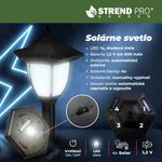 Lamp Strend Pro Garden, chain, fence for the garden, 2x solar lamp, 1x LED, 16.5x16.5x71.5 cm