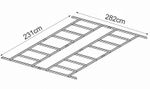 Floor Frame Strend Pro, for shed, for 2172913, 231x282 cm