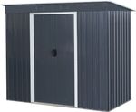 Shed Strend Pro, garden, sheet metal, anthracite, with base, 217x110x174 cm