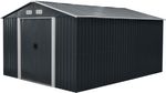 Shed Strend Pro, garden, sheet metal, anthracite, 301x367x214 cm
