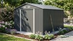 Shed Strend Pro, garden, sheet metal, anthracite, 301x367x214 cm