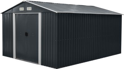 House Strend Pro, garden, sheet metal, anthracite, 301x367x214 cm