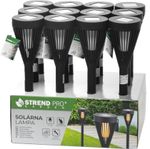 Lámpa Strend Pro Garden Amorfa, napelemes, 7,5x39,5 cm, Kiszerelés 12 db
