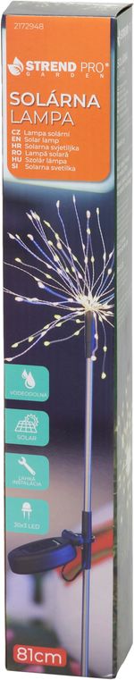 Lamp Strend Pro Garden Solita, solar, 90xLED, 8x6x81 cm