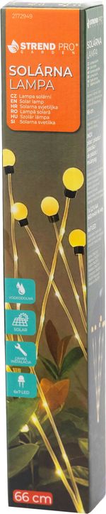 Lámpa Strend Pro Garden Floro, napelemes, 42xLED, 66 cm