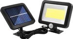 Lámpa Strend Pro, napelemes, LED, 180 lm, mozgásérzékelő, 15x12,7x2,5 cm