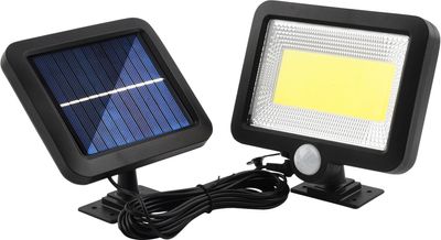 Lámpa Strend Pro, szolár, LED, 180 lm, mozgásérzékelő, 15x12,7x2,5 cm