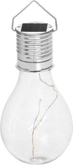 Lámpa Strend Pro, izzó, napelemes, LED, 7,5x15 cm, Kiszerelés 24 db