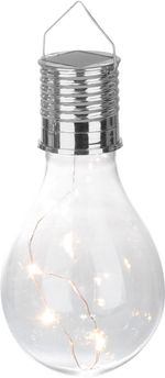 Lámpa Strend Pro, izzó, napelemes, LED, 7,5x15 cm, Kiszerelés 24 db