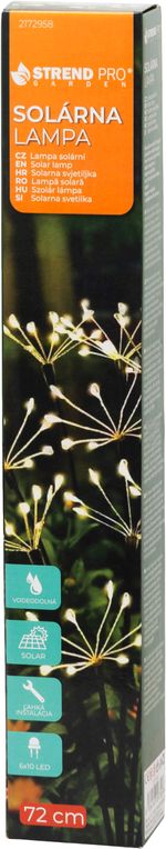 Lámpa Strend Pro Garden Lara, napelemes, 60xLED, 72 cm