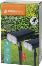 Svietidlo Strend Pro, solárne, LED, na stenu/zem, 16x10x27 cm