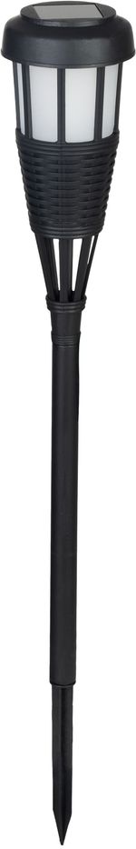 Lampa Strend Pro Garden, fakľa, solárna, čierna, 6x LED, 7,5x51 cm, Sellbox 12 ks
