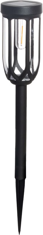 Lámpa Strend Pro Garden Elis, napelemes, fekete, LED, 7,5x42 cm, Kiszerelés 12 db