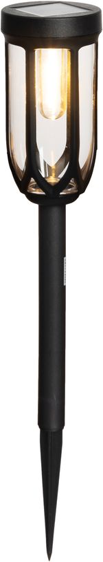 Lámpa Strend Pro Garden Elis, napelemes, fekete, LED, 7,5x42 cm, Kiszerelés 12 db