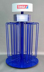 Stand Tesa, for insulation tapes, 40x29 cm, rotating, metal, for counter