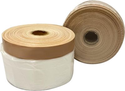 Takarófólia Strend Pro, 1100 mm, H-25 m, PE, festő, szövet ragasztószalaggal, takaró, padlóra