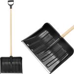 Snow pusher Snowman M0 400x310 mm, snow shovel, Pvc, snow pusher, wooden handle