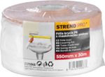 Fólia krycia Strend Pro, 550 mm, L-30 m, PE, maliarska, s látkovou lepiacou páskou, zakrývacia na podlahu