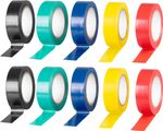 Tape Strend Pro, 19 mm, L-10 m, PVC, max. 80°C, 600V, insulating, various colors, adhesive, pack. 10