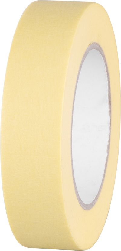 Tape Strend Pro, 30 mm, L-50 m, 80°C, painter's, masking, adhesive, yellow