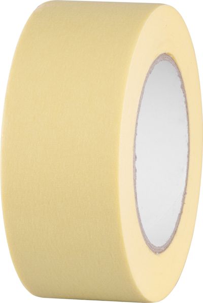 Tape Strend Pro, 50 mm, L-50 m, 80°C, painter's, masking, adhesive, yellow