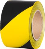 Tape Strend Pro, 80 mm, L-250 m, PE, warning, yellow/black