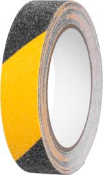 Tape Strend Pro, 25 mm, L-5 m, adhesive, anti-slip, extra durable, black/yellow