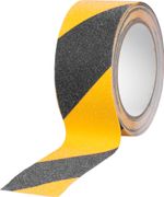 Tape Strend Pro, 50 mm, L-5 m, adhesive, anti-slip, extra durable, black/yellow