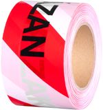 Tape Strend Pro, 80 mm, L-250 m, warning, red/white, Czech inscription "VSTUP ZAKAZAN"