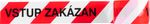 Páska Strend Pro, 80 mm, L-250 m, výstražná, červená/biela, ČESKÝ nápis "VSTUP ZAKÁZÁN"