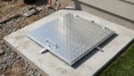 Manhole cover MC60, 600x600 mm, galvanized, max. 150 kg