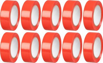 Páska Strend Pro, 19 mm, L-10 m, max. 80°C, 600V, červená, izolačná, lepiaca, PVC, bal. 10 ks