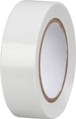 Tape Strend Pro, 19 mm, L-10 m, max. 80°C, 40.0 kV/mm, white, insulating, adhesive, PVC, pack of 10