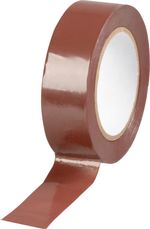 Tape Strend Pro, 19 mm, L-10 m, max. 80°C, 40.0 kV/mm, brown, insulating, adhesive, PVC, pack of 10