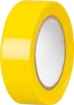 Tape Strend Pro, 19 mm, L-10 m, max. 80°C, 40.0 kV/mm, yellow, insulating, adhesive, PVC, pack of 10