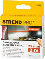 Szalag Strend Pro, 25 mm, L-2 m, piros, fényvisszaverő
