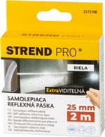 Szalag Strend Pro, 25 mm, L-2 m, fehér, fényvisszaverő