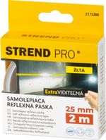 Szalag Strend Pro, 25 mm, H-2 m, sárga, fényvisszaverő