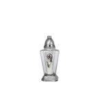 Grave Candle Grave, clear glass, silver, praying Mary, 40 h burn time, 110 g, 30 cm, for grave