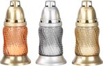 Grave Candle Grave, mixed colors, 8 h burn time, 30 g, 15 cm, for grave