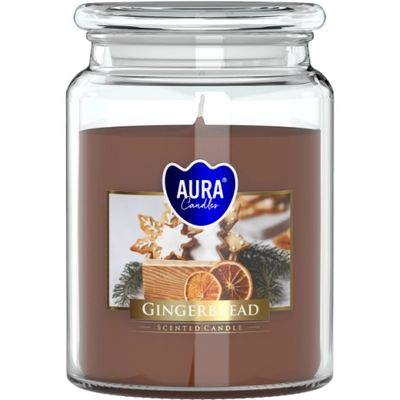 Sviečky AURA, v skle, perníkové pečivo, 100h, 500g